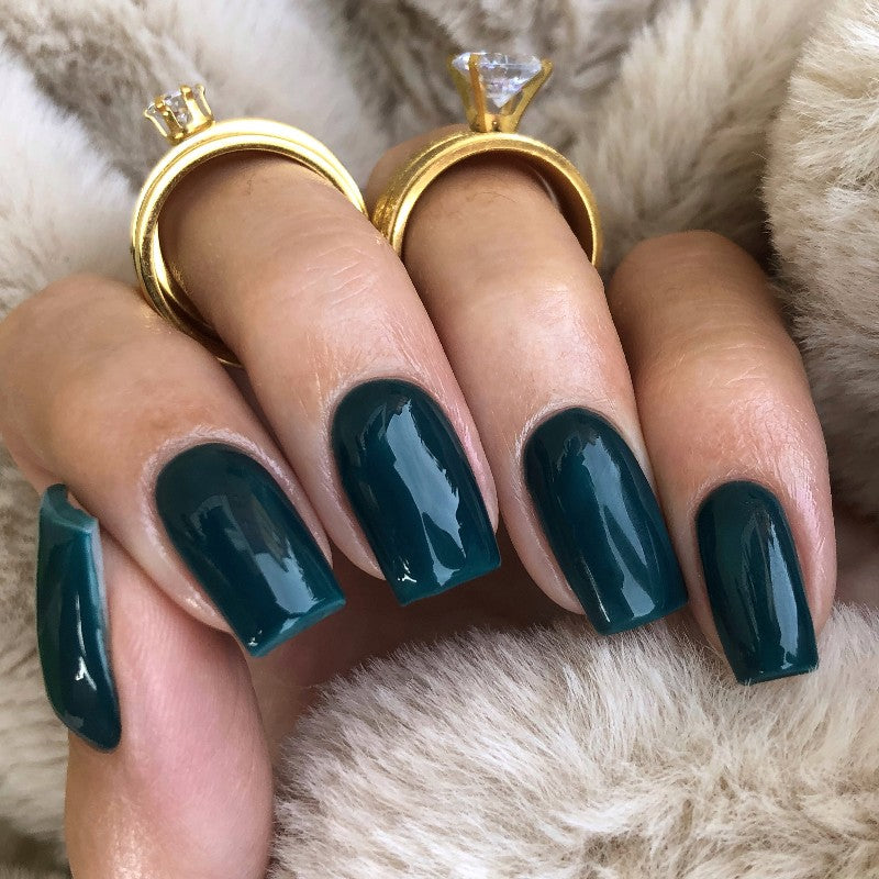 Gel Polish – Deep Teal Blue – DN039 – 7ml – HEMA Free-4