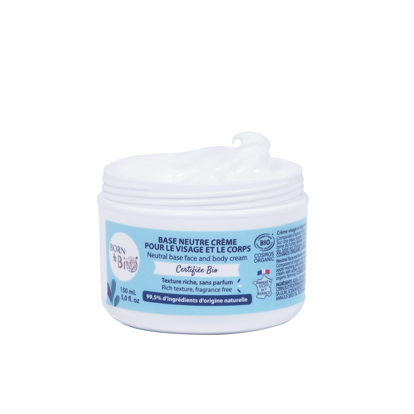 Crème visage et corps base neutre Certifiée Bio-0