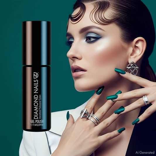 Gel Polish – Deep Teal Blue – DN039 – 7ml – HEMA Free-1