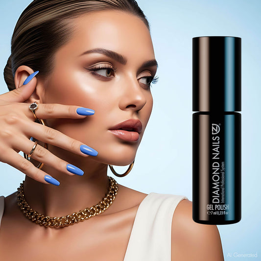 Gel Polish – Crystal Blue – DN129 – 7ml – HEMA Free-1