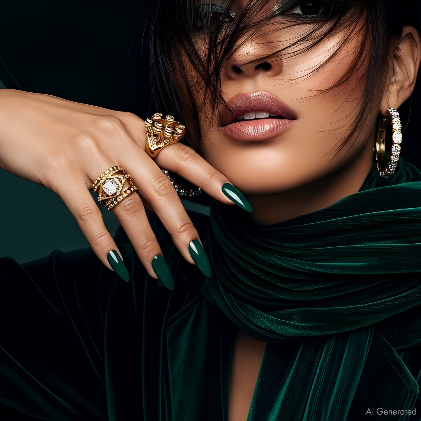Gel Polish – Green Velvet – DN009 – 4ml – HEMA Free-2