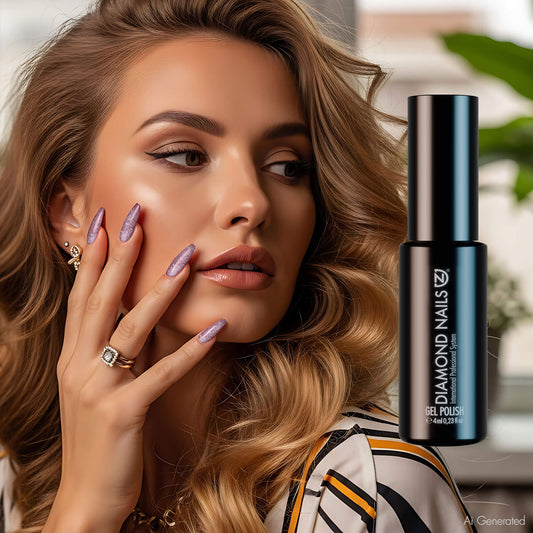 Gel Polish – Metallic Purple – DN072 – 4ml – HEMA Free-1