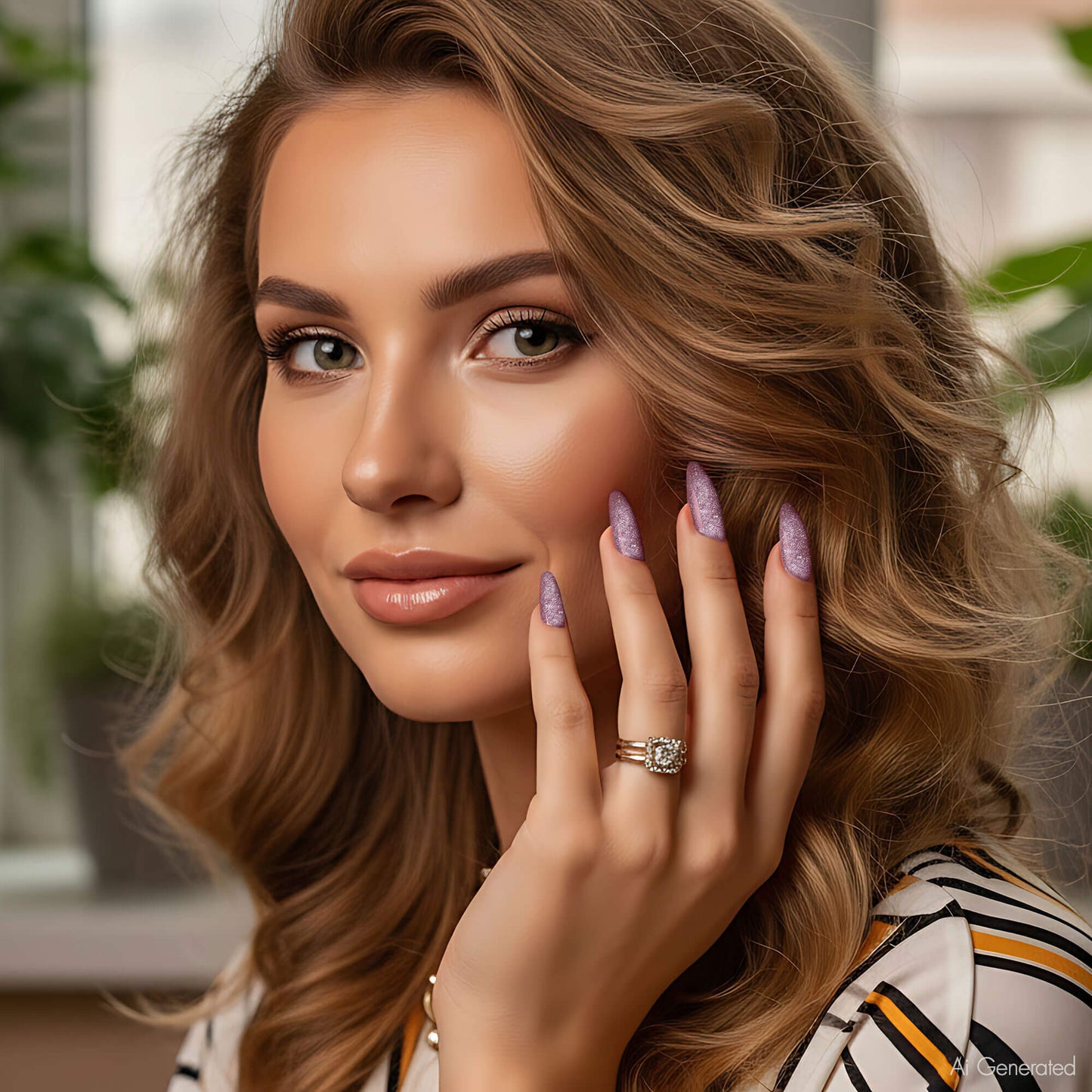 Gel Polish – Metallic Purple – DN072 – 4ml – HEMA Free-3