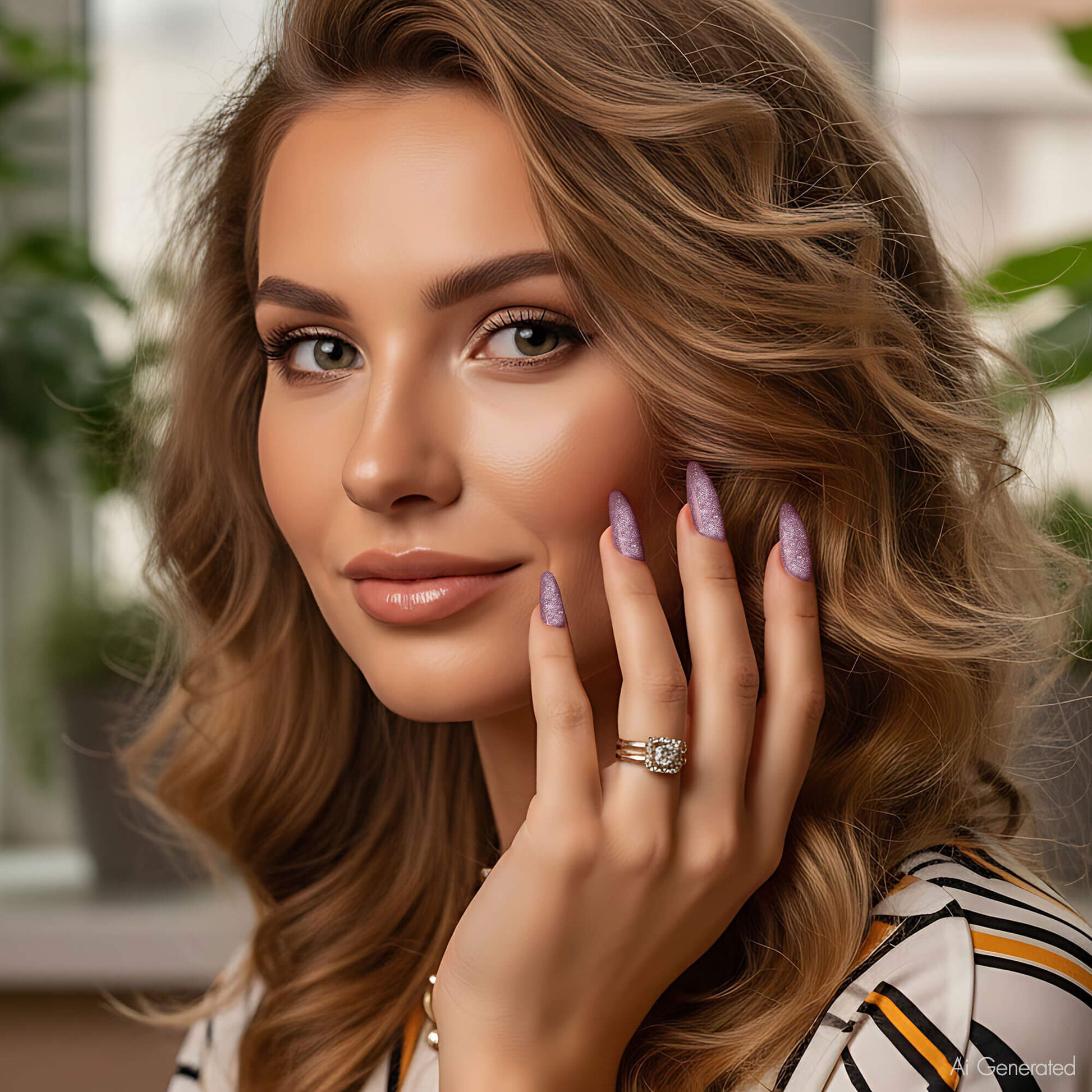 Gel Polish – Metallic Purple – DN072 – 4ml – HEMA Free-3