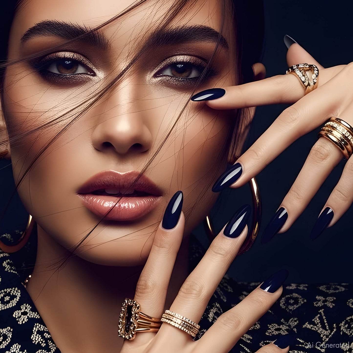 Gel Polish – Midnight Blue – DN037 – 7ml – HEMA Free-2