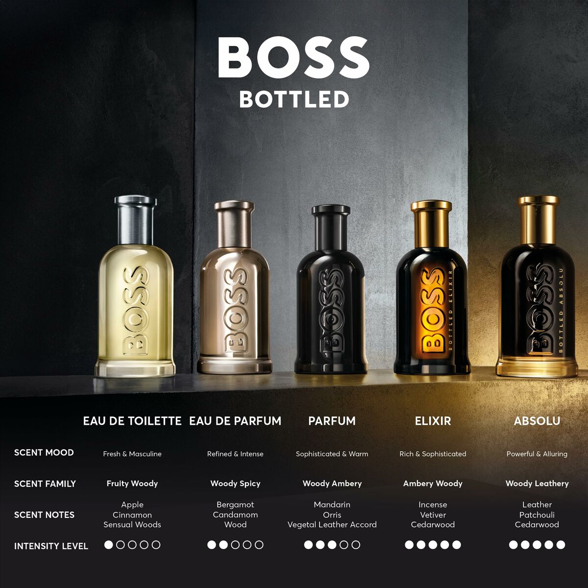 Men's Perfume BOSS BOSS BOTTLED EDP 50 ml-1
