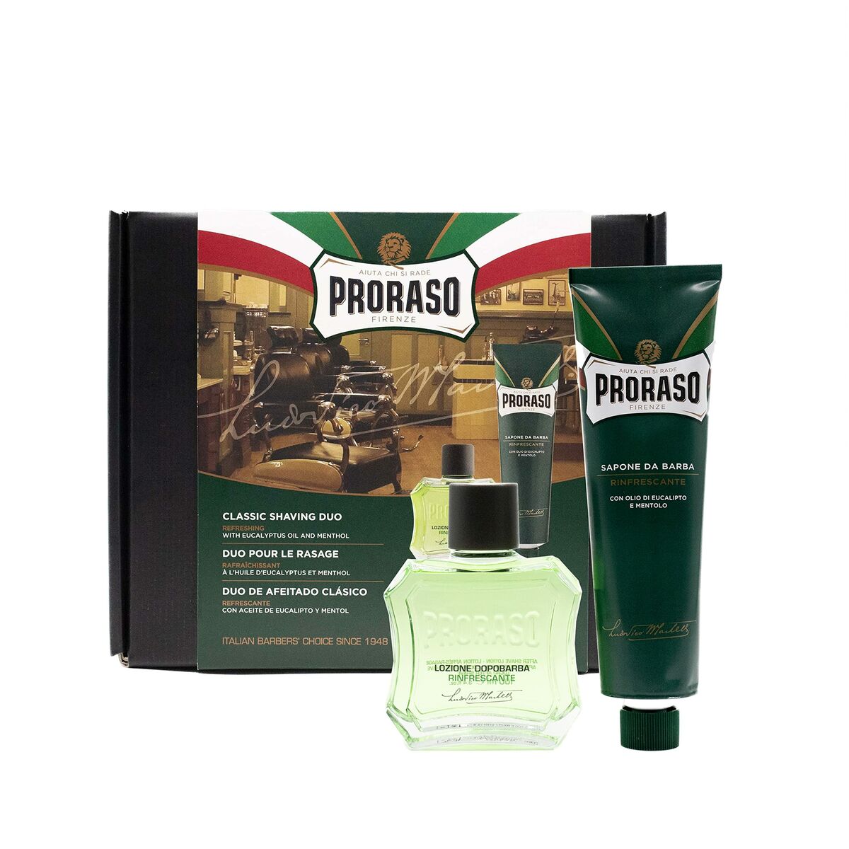 Shaving Set Proraso Afeitado Clásico Rinfrescante Lote Refreshing 2 Pieces-0