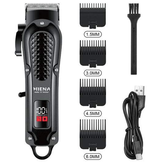 Electric Hair Clipper & Beard Trimmer USB Cordless Tool for Men Black-1