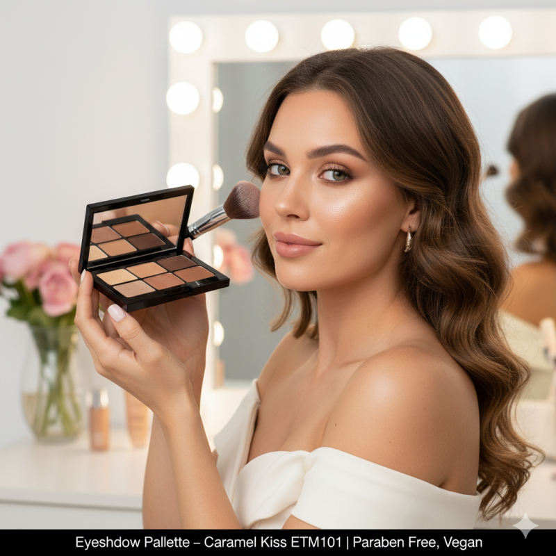 Eyeshadow Palette – Caramel Kiss ETM101 | Paraben Free, Vegan-1
