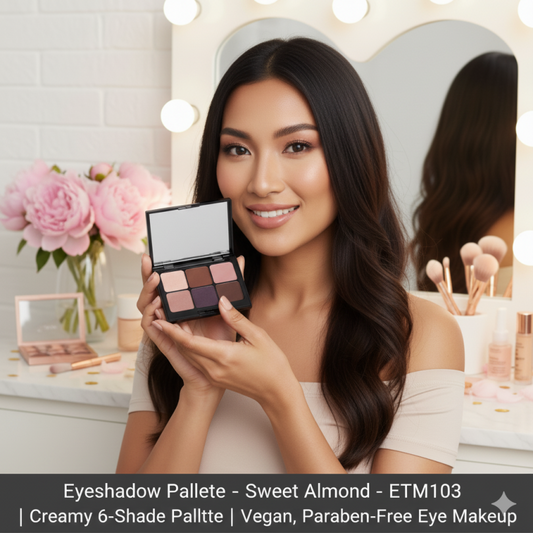 Eyeshadow Palette – Sweet Almond – ETM103 | Creamy 6-Shade Palette | Vegan, Paraben-Free Eye Makeup-1