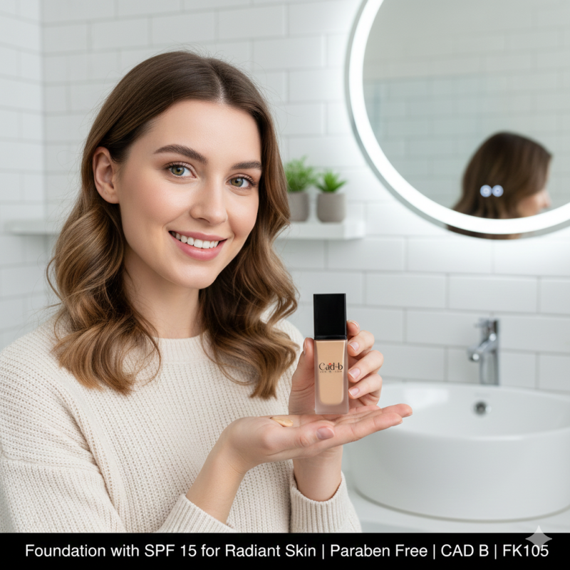 Foundation with SPF 15 for Radiant Skin | Paraben Free | CAD B | FK105-1