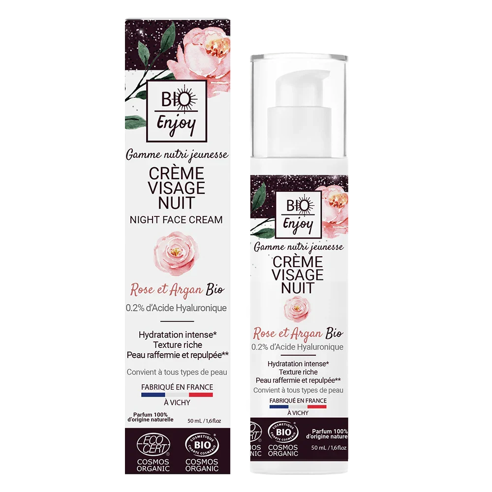 Crème de Nuit Rose Argan – Certifiée Bio-0